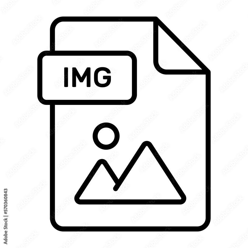 An amazing vector icon of IMG file, editable design An amazing vector icon of IMG file, editable design