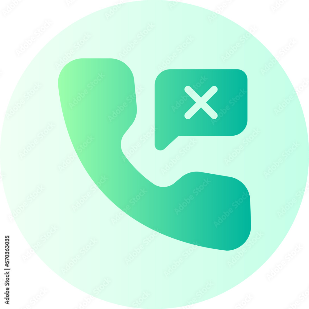 Fototapeta premium missed gradient icon