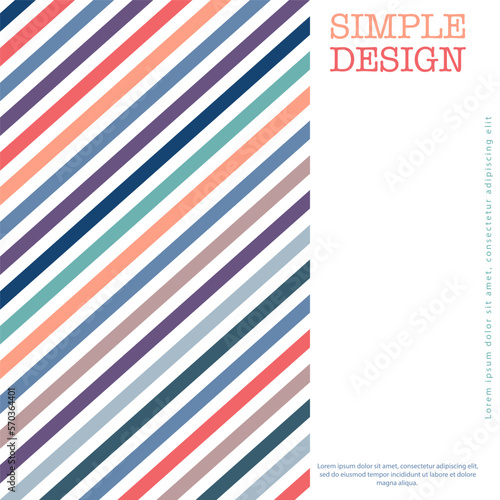 Colored parallel lines. The idea for the design of title pages, covers, books, brochures, leaflets, posters, booklets. Template for interior and decoration ideas