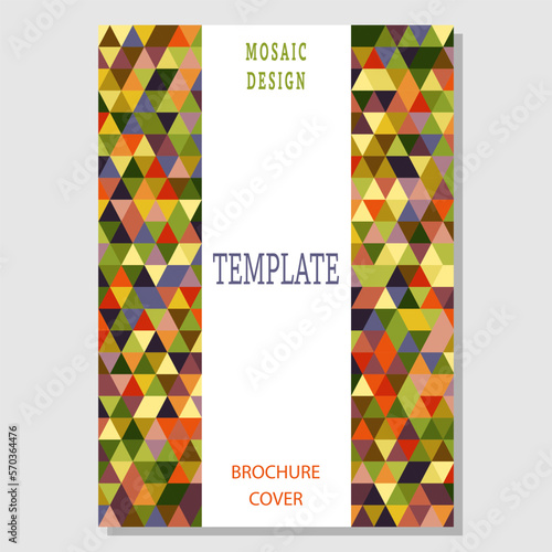 A color kaleidoscope. the layout of the composition for the creative idea of the design of title pages, covers, books, brochures, leaflets, posters, booklets. Layout of the interior