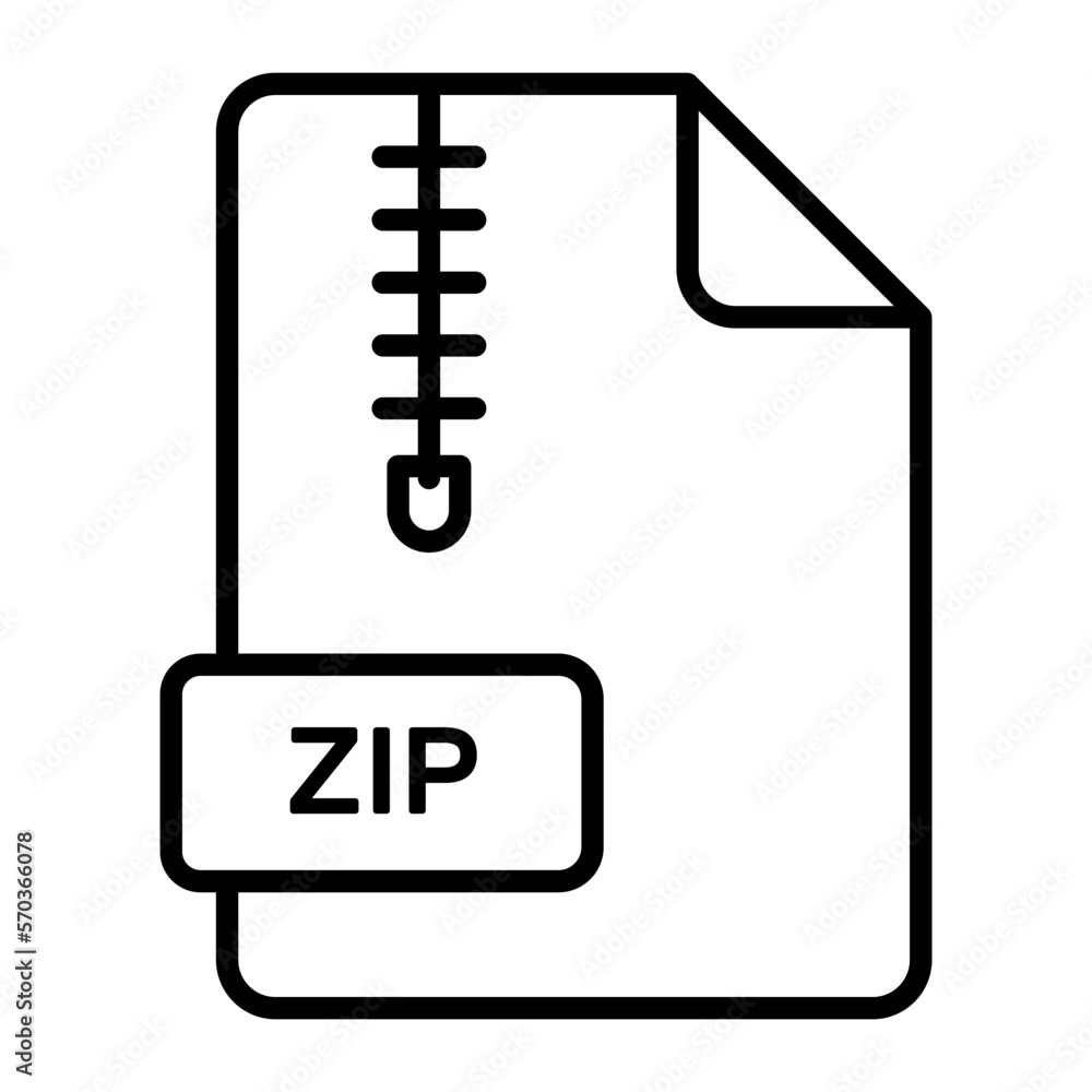 An amazing vector icon of ZIP file, editable design An amazing vector icon of ZIP file, editable design