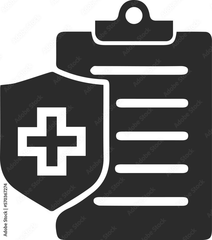 Insurance policy icon, business policy icon black vector Insurance policy icon, business policy icon black vector