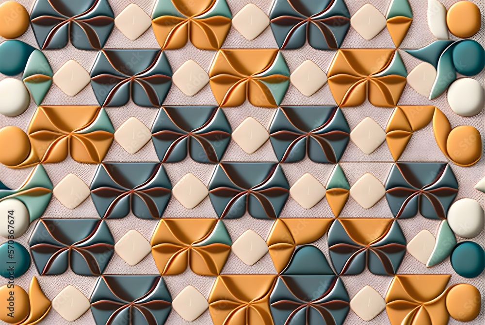 Multi color ceramic Wall Tiles Design With High Resolution Interior