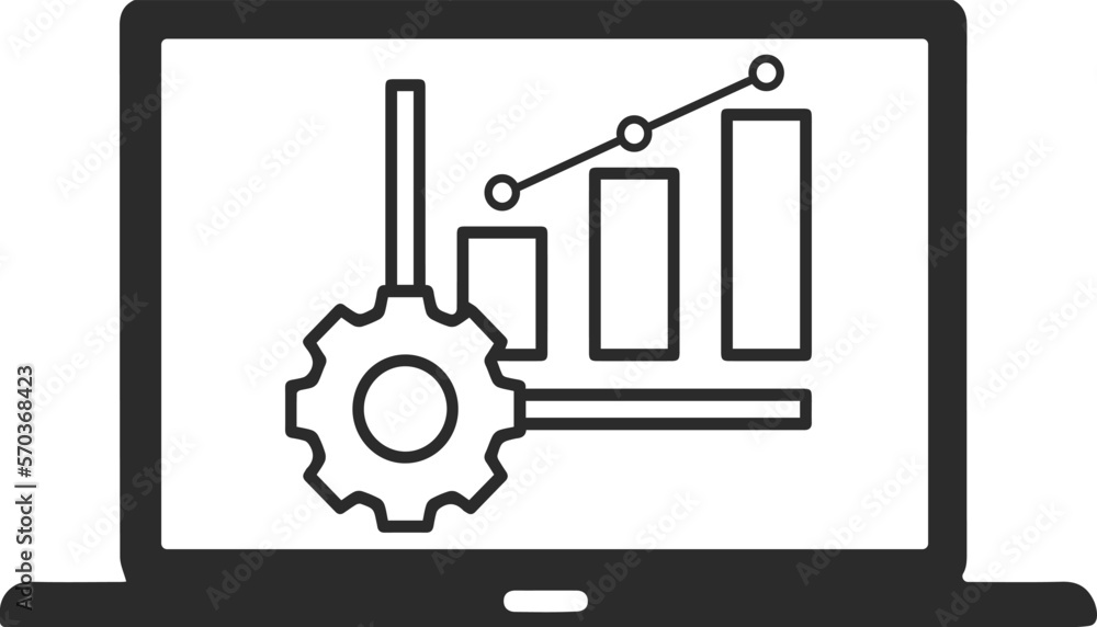 Digital marketing icon, marketing icon black vector Digital marketing icon, marketing icon black vector
