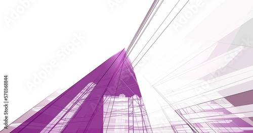 abstract architecture digital background 