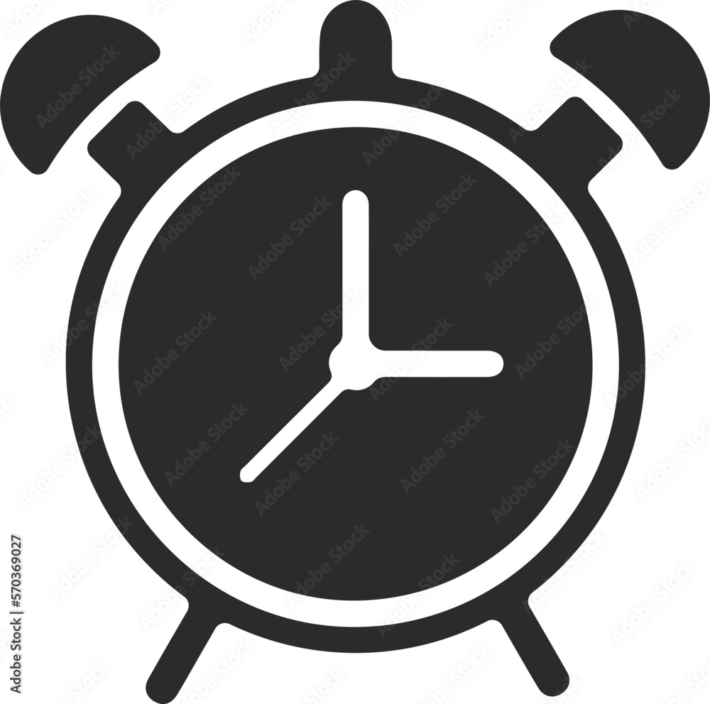 Alarm icon, bell icon black vector Alarm icon, bell icon black vector