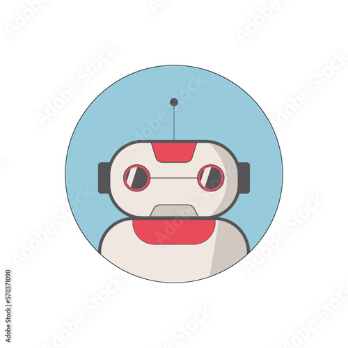 Ai artificial intelligence technology hi tech business icon. open Ai icon, smart bot, robot character on white background, Abstract, vector. design for chatbot, web banner, tech, wen site.  