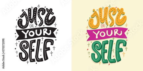 Cute hand drawn doodle lettering postcard, t-shirt design, mug print.