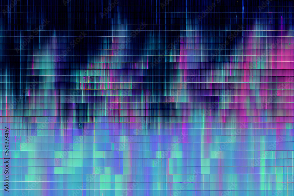 Glitch background. Symbol of cyberpunk, hacker attack. Modern design, technological error. Texture and effect for your design. Generative Ai. Glitch background. Symbol of cyberpunk, hacker attack. Modern design, technological error. Texture and effect for your design. Generative Ai.