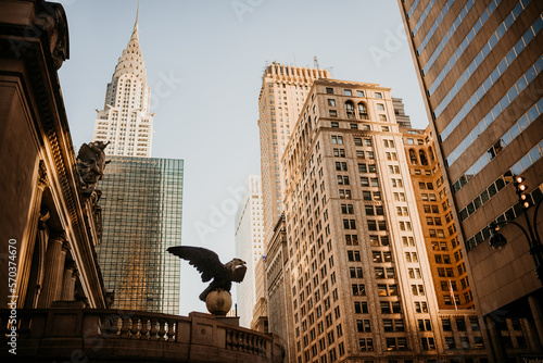 streets of new York city nyc sunsets bryant park Brooklyn bridge park building 