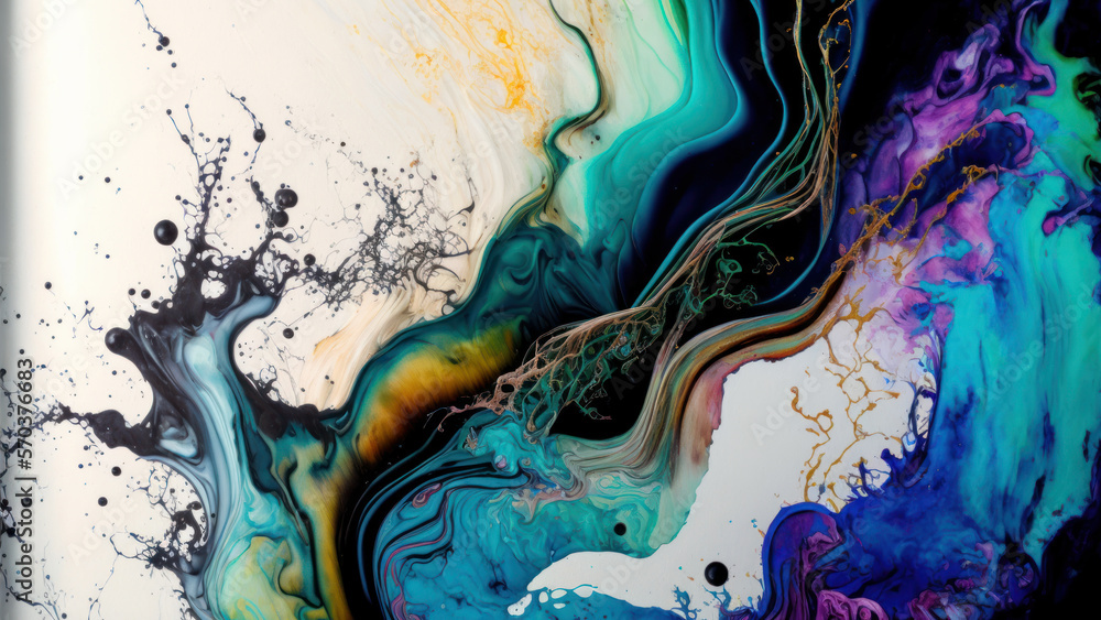 Textura abstracta efecto mármol de colores turquesas