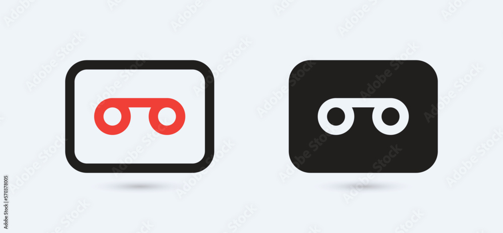 cassette flat icon cassette flat icon