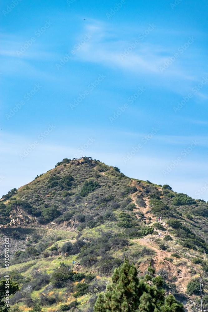 Charlie Turner Trail Leading to the Hollywood Hills of Los Angeles, CA