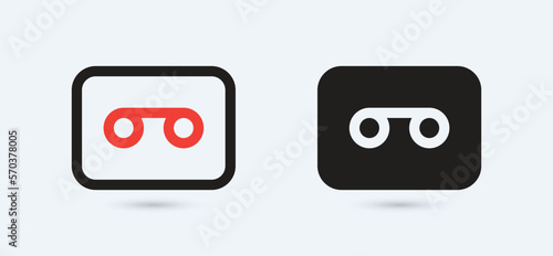 cassette flat icon