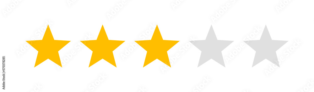 Three star rating Three star rating