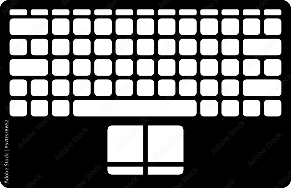 Laptop keyboard icon