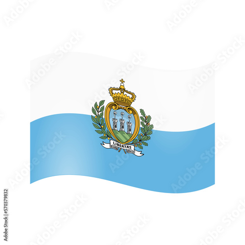 National flag of San Marino photo