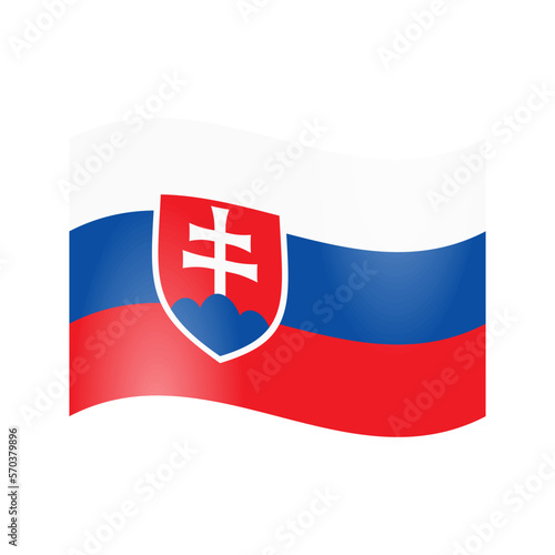 The national flag of the Slovak Republic