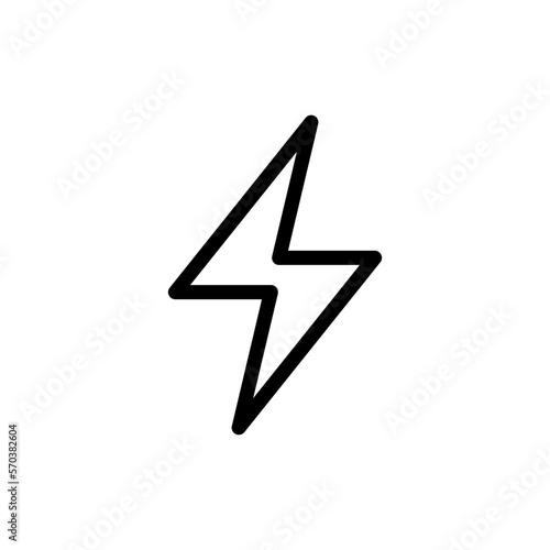 Electrician icon isolated on black. Electricity symbol suitable for graphic design and websites on a white background.