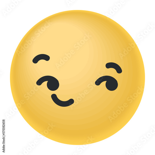 smirk emoticon social media