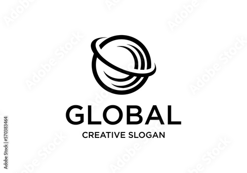 Global illustration Logo vector template