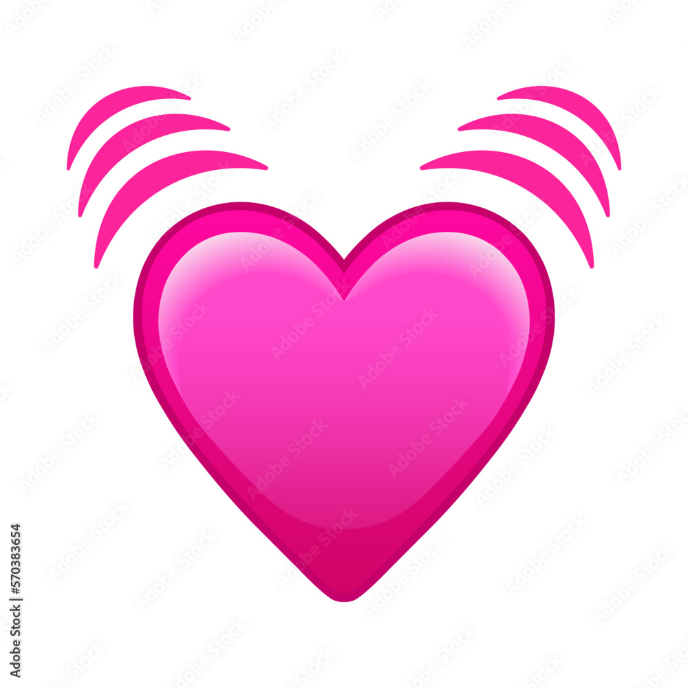 Heart beats Large size of emoji romance icon Heart beats Large size of emoji romance icon