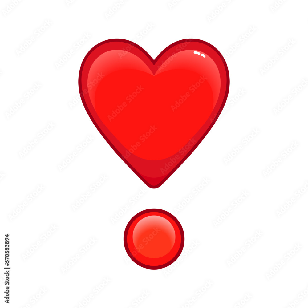 Red heart point Large size icon for emoji smile Red heart point Large size icon for emoji smile