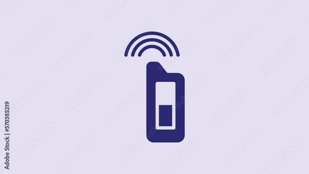 Blue Car key with remote icon isolated on purple background. Car key and alarm system. 4K Video motion graphic animation Blue Car key with remote icon isolated on purple background. Car key and alarm system. 4K Video motion graphic animation