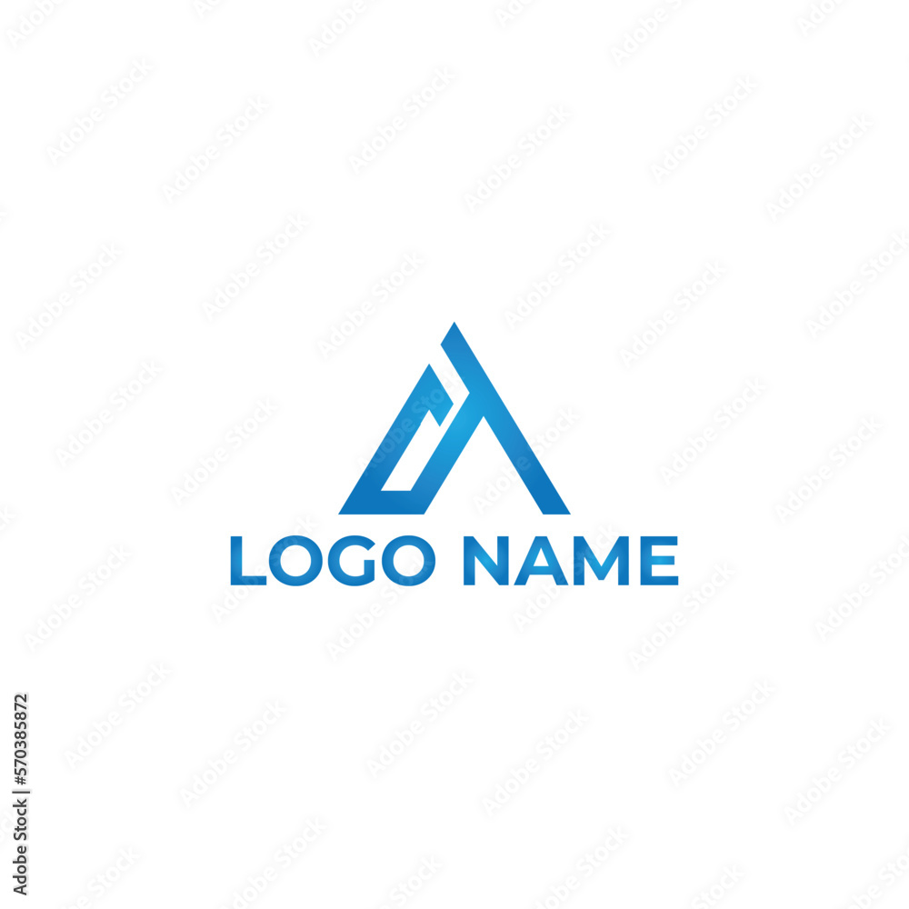 Vector premium monogram letter AT logo design Vector premium monogram letter AT logo design