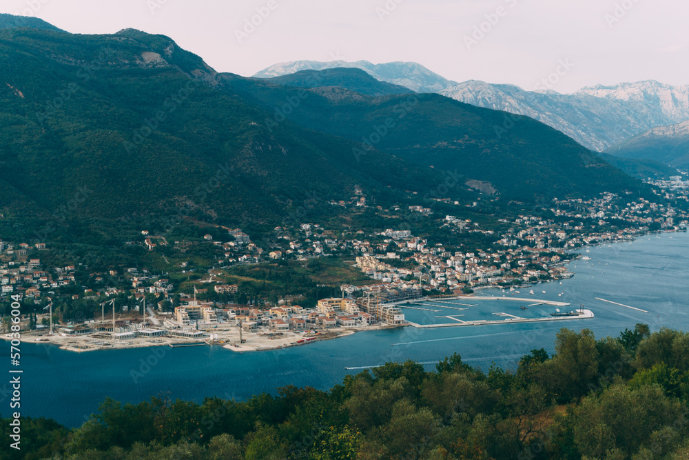 Aerial view of the Porto Novi resort. Montenegro