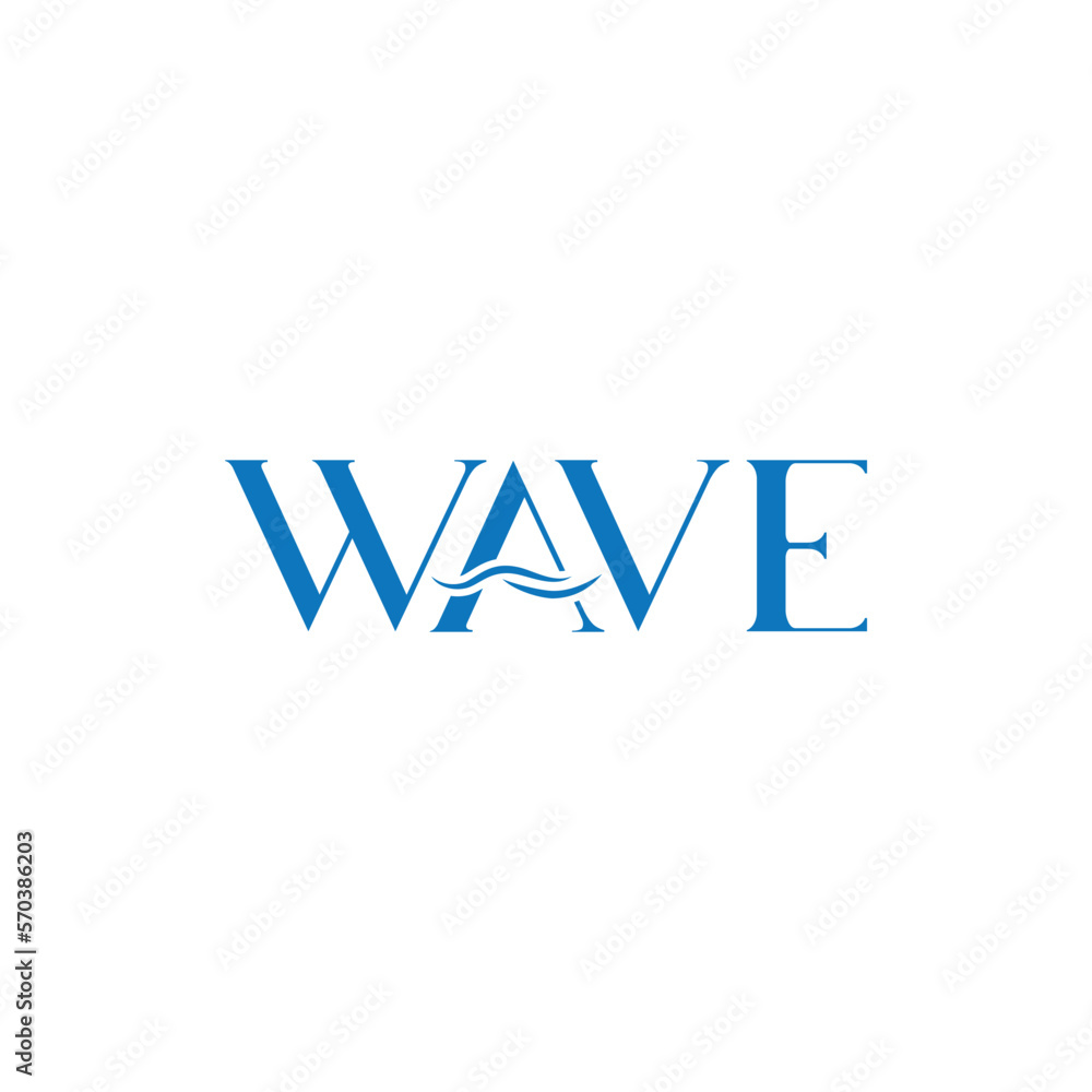 Abstract waves logo concept