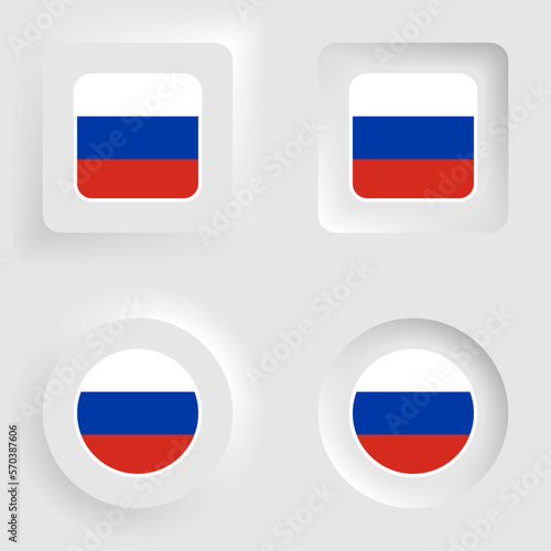 Russia neumorphic graphic and label set. Free Download Russia neumorphic graphic and label set. - GFXLoad