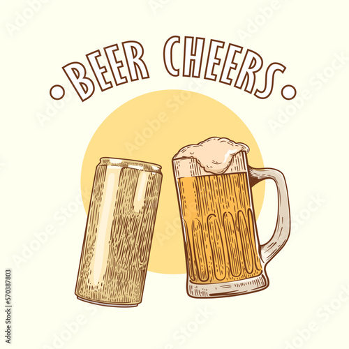 Vintage Beer Cheers