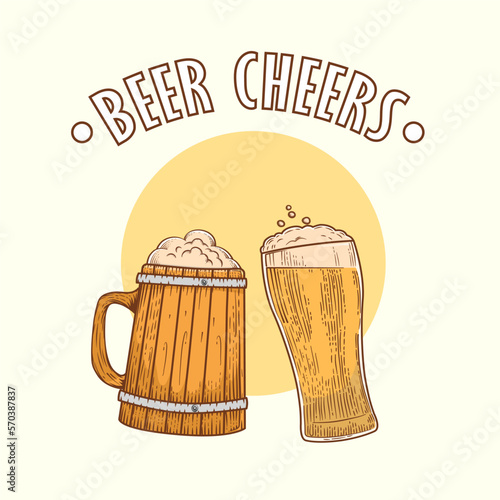 Vintage Beer Cheers
