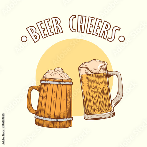 Vintage Beer Cheers