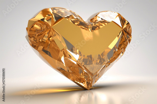 Golden heart. Generative AI