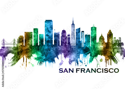 Photography San Francisco California Skyline