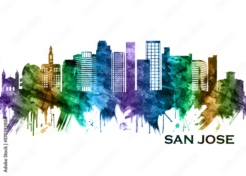 Obraz premium San Jose California Skyline