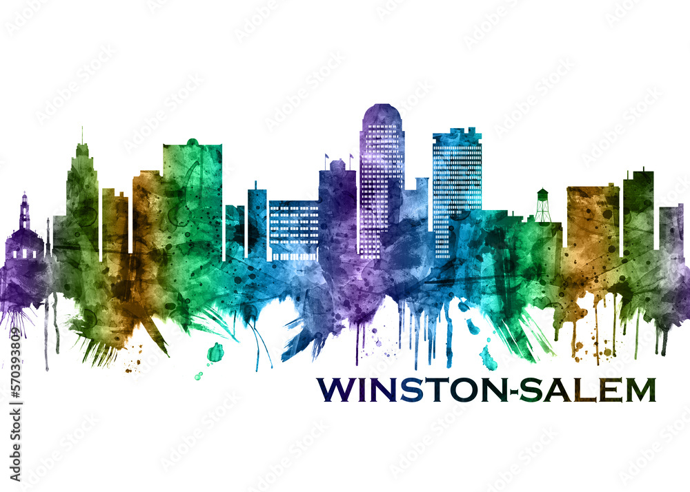 Winston-Salem North Carolina Skyline