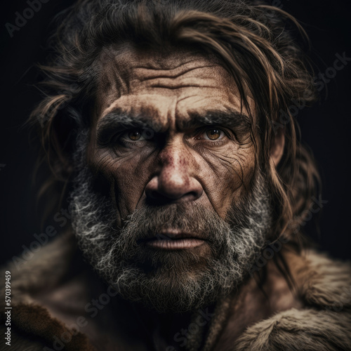 Prehistoric man Portrait-Generative |AI