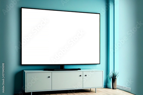 Blank LED Television - Generative Ai