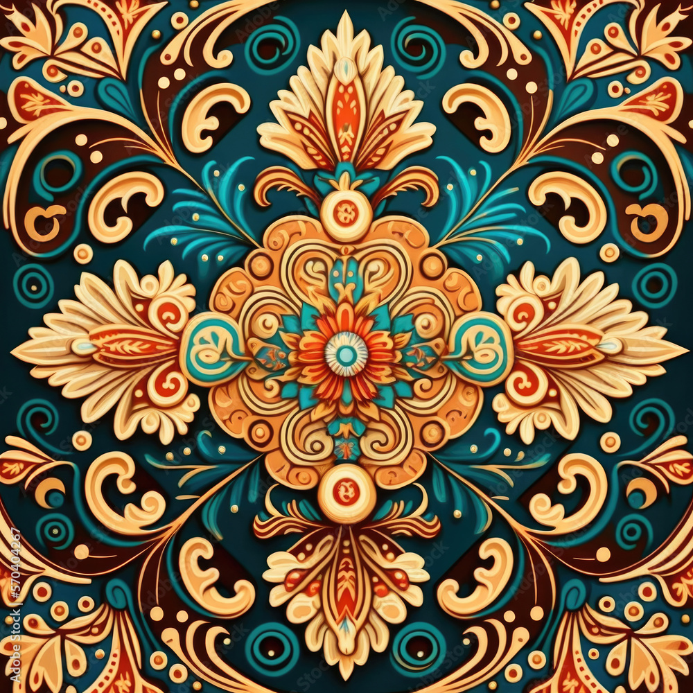Abstract Geometric Pattern. Illustration Generative AI Abstract Geometric Pattern. Illustration Generative AI