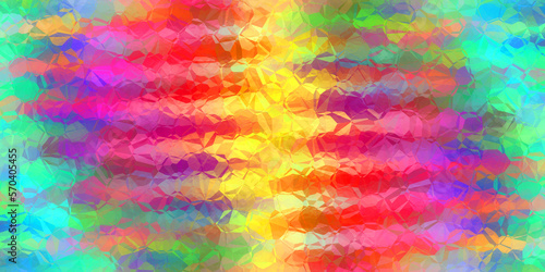 polygon wallpaper with bold rainbow colors