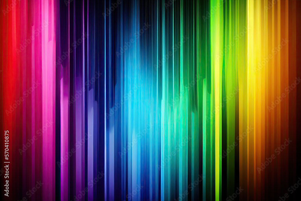 Colorful spectrum rainbow vertical lines - AI Generated Stock ...