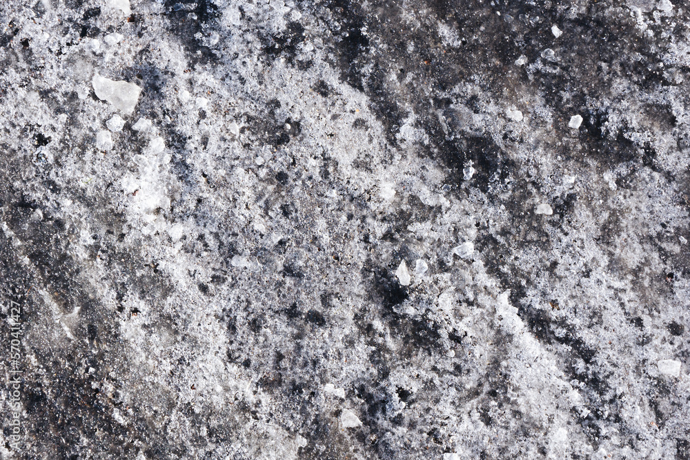 Snow background. Ice texture. Winter seanson pattern. Pile of snow. Crystal snowflake shine. Frozen puddle. Small pieces of ice. Cracked water freeze. Snow background. Ice texture. Winter seanson pattern. Pile of snow. Crystal snowflake shine. Frozen puddle. Small pieces of ice. Cracked water freeze.