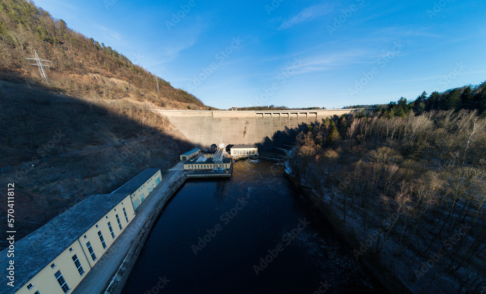 The Hohenwarte Dam is not only an impressive structure, but also a real all-rounder among dams The Hohenwarte Dam is not only an impressive structure, but also a real all-rounder among dams