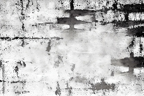 Obraz na płótnie Abstract cracked texture of black and white