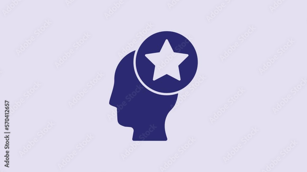 Blue USA Head icon isolated on purple background. United States of America. Independence day. 4K Video motion graphic animation Blue USA Head icon isolated on purple background. United States of America. Independence day. 4K Video motion graphic animation