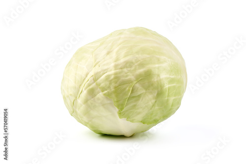 Fresh organic Cabbage, isolated on white background. © GSDesign
