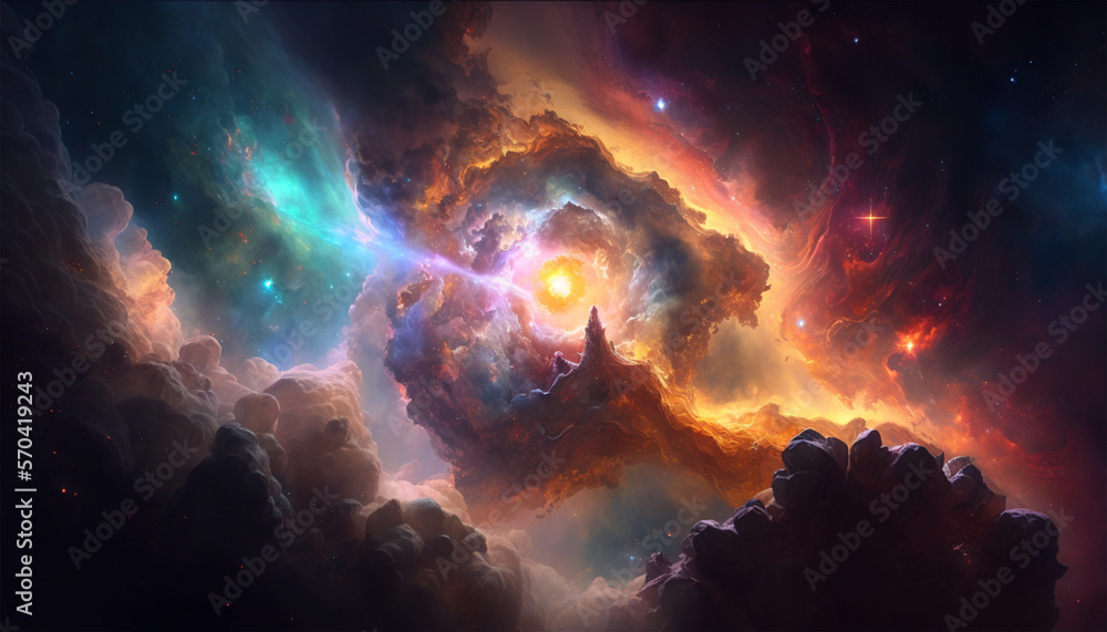 nebula, wallpaper, extremely detailed, extremely realistic, 4k
